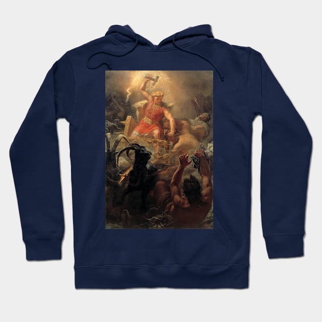 Thor's Fight with the Giants 1872 by Mårten Eskil Winge Hoodie by immortalpeaches